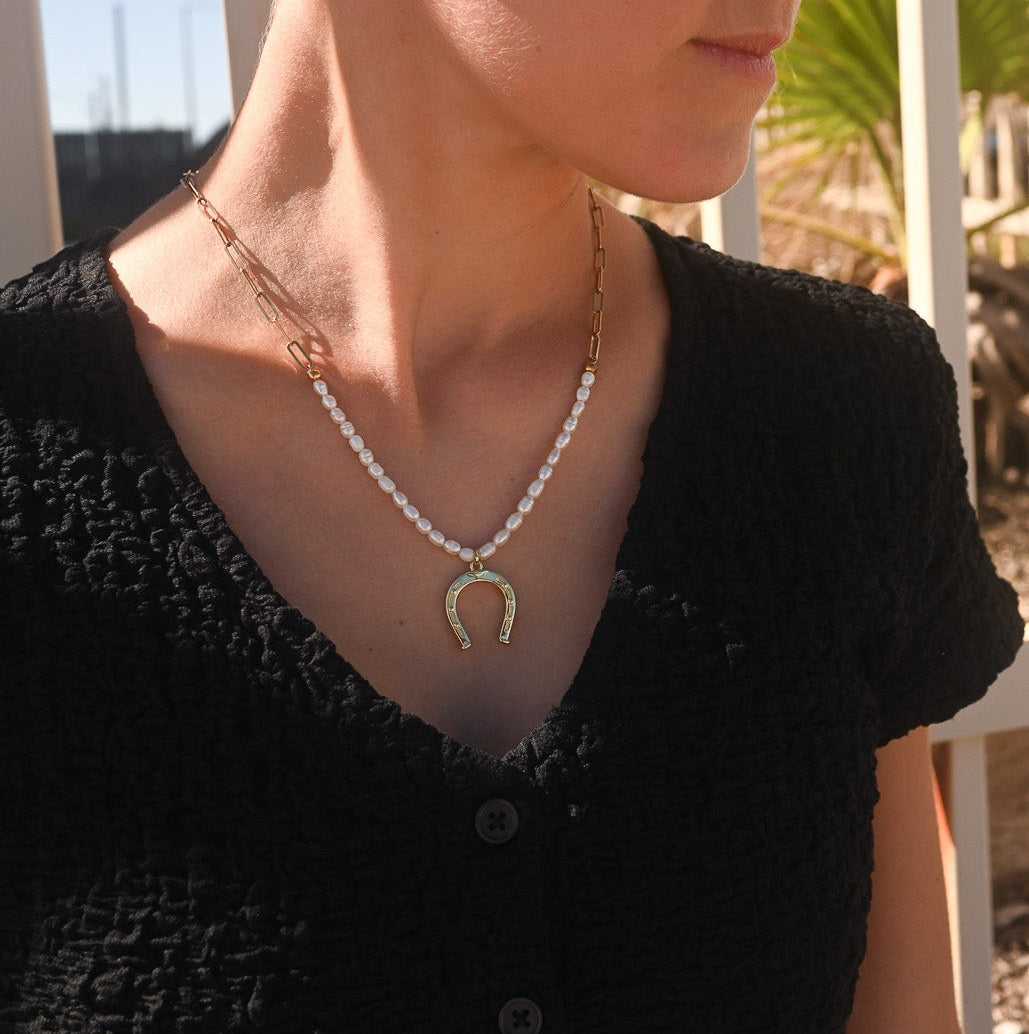 Coastal Cowgirl Pearl Necklace