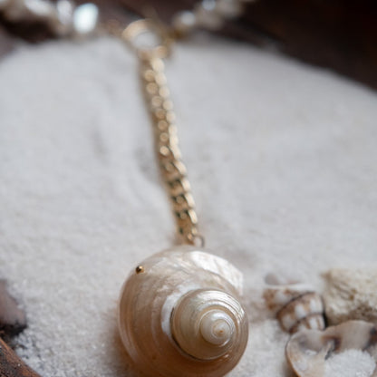 Marbella Pearl and Seashell Necklace
