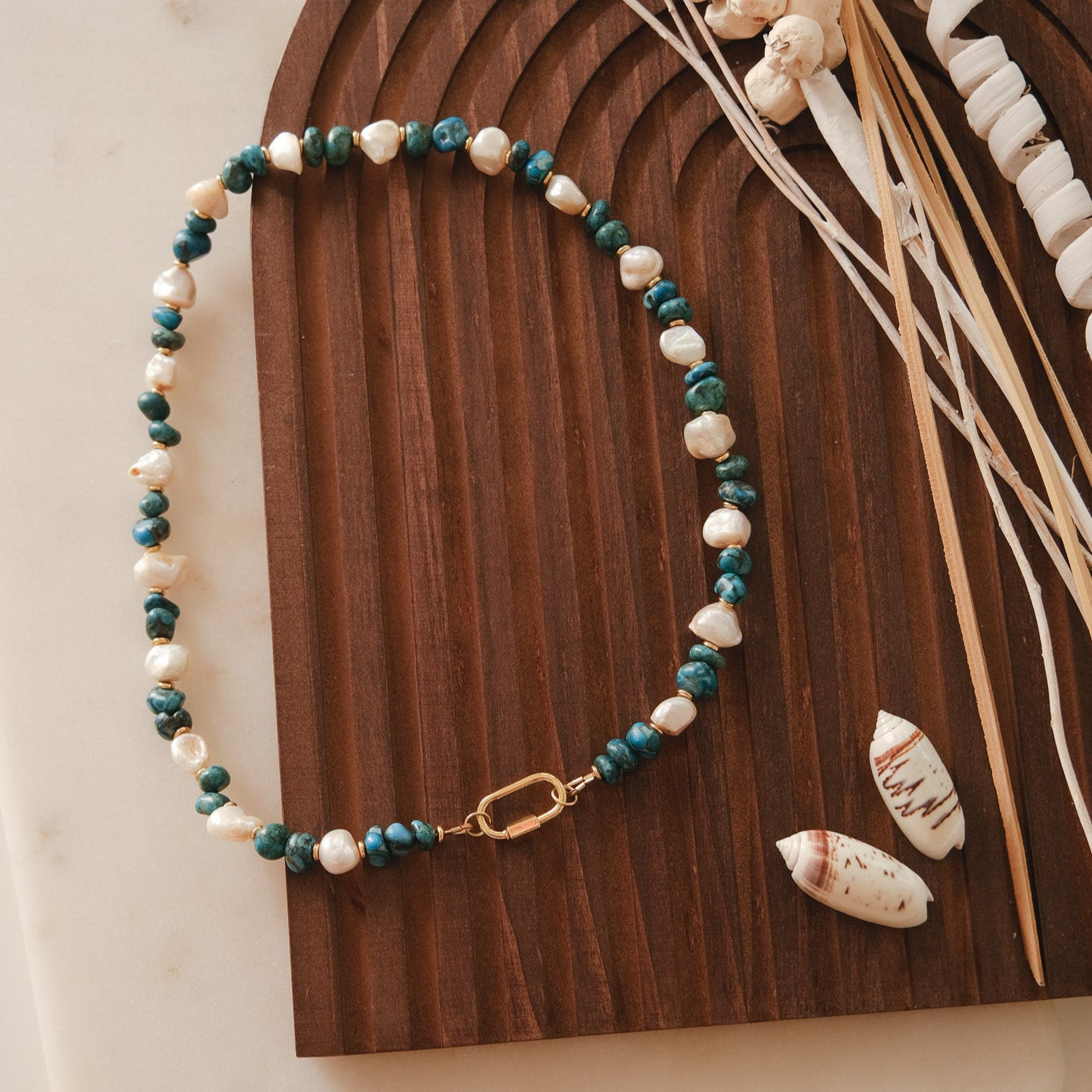 Azure Tide Pearl Choker